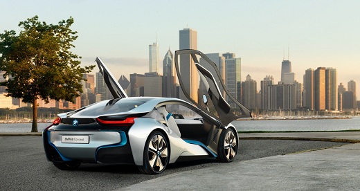 BMW i8 Concept Exterieur 07 رونمایی از خودرو جدید و زیبای شرکت BMW