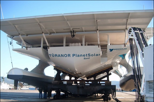 بزرگترین قایق خورشیدی دنیا 