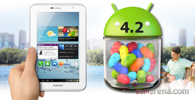 Samsung Galaxy Tab 2 7.0 آپدیت اندروید 4.2 جلی بین را دریافت کرد