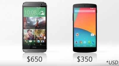 مقایسه کامل Nexus 5 و HTC one M8